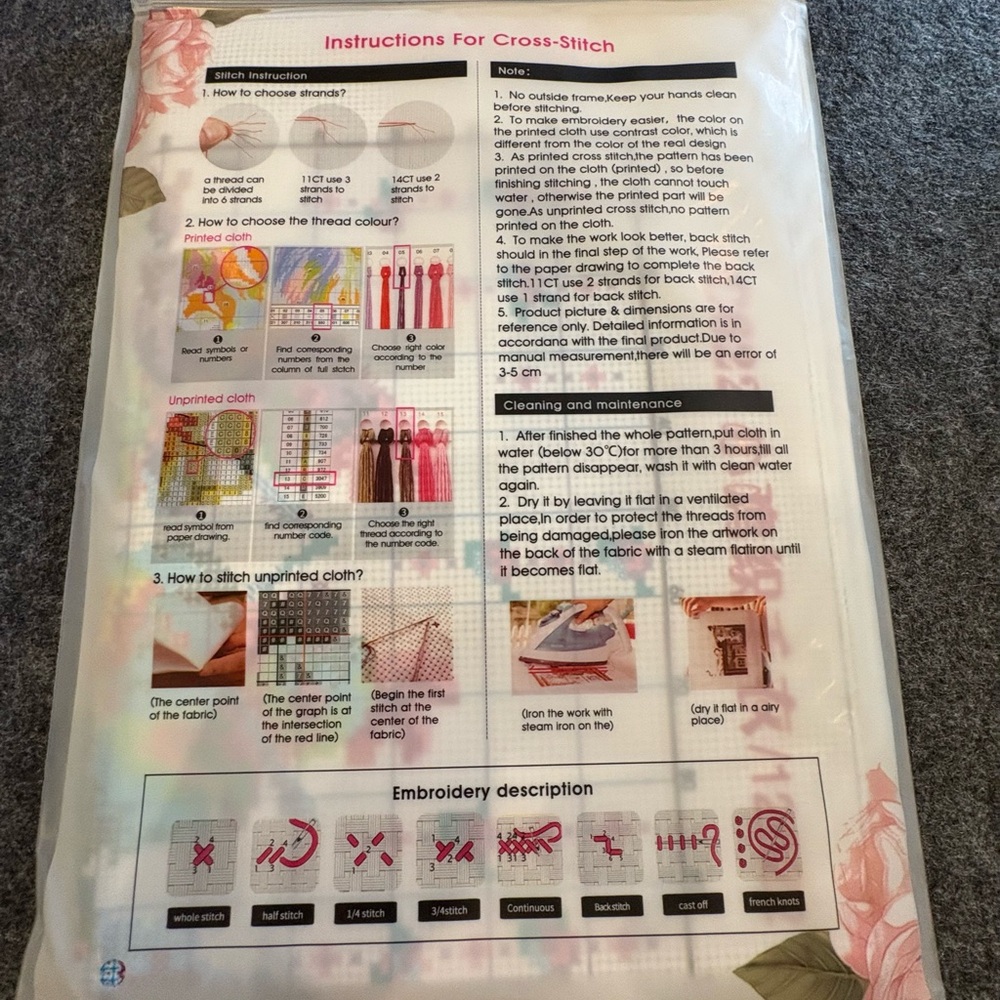 Joy Sunday Chicken knitting a sweater Complete Cross Stitch Kit #C622 New - Picture 3 of 6